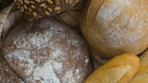 Traditional baked bread Stock Photos
