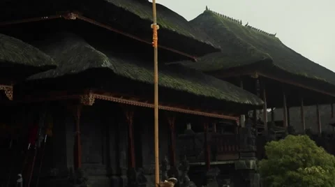 Traditional Balinese temple Stock Footage 44917023