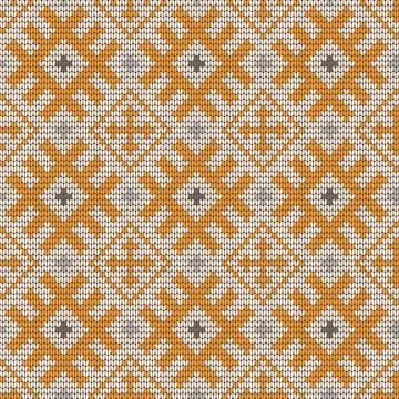 Traditional Baltic knitting pattern Stock Illustration
