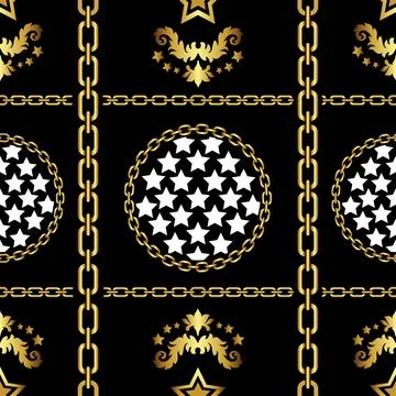 Traditional Baroque seamless pattern. Vector background. イラスト素材