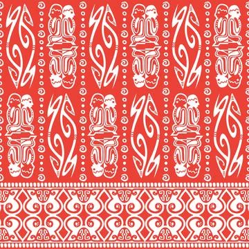 Traditional batik papua ornament pattern Stock Illustration