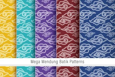 Traditional Batik Pattern Stock Illustration
