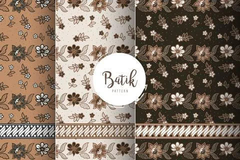 Traditional Batik Pattern Stock Illustration