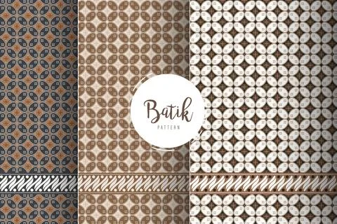 Traditional Batik Pattern Stock Illustration