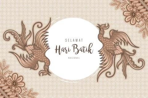 Traditional Batik Pattern Stock Illustration