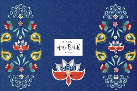 Traditional Batik Pattern Stock Illustration