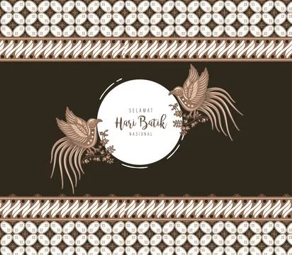 Traditional Batik Pattern Stock Illustration