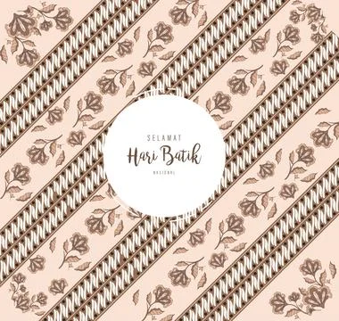 Traditional Batik Pattern Stock Illustration