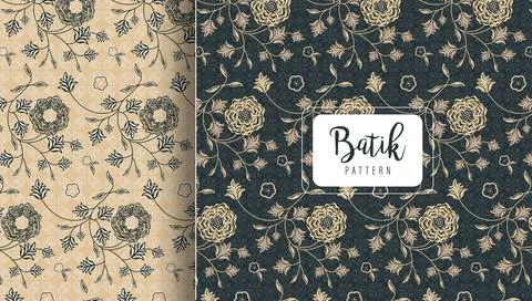 Traditional Batik Pattern Stock Illustration
