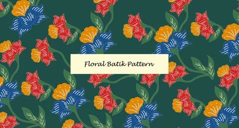Traditional Batik Pattern Stock Illustration