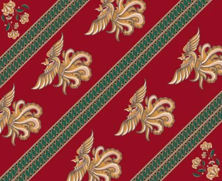 Traditional Batik Pattern Stock Illustration