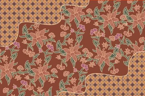 Traditional Batik Pattern Stock Illustration