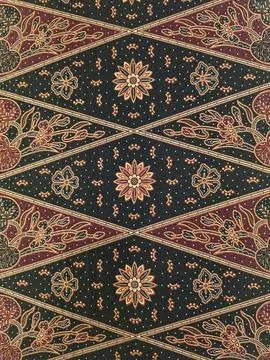 Traditional Batik Pattern Textile Background Stock Photos