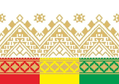 Traditional batik pattern vector ornament. Stock Illustration