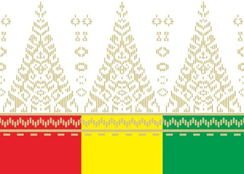 Traditional batik pattern vector ornament. Illustrazione stock