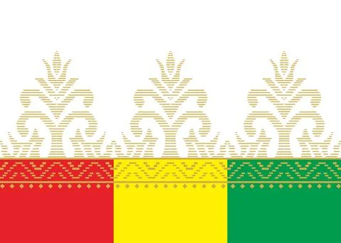 Traditional batik pattern vector ornament. Stock Illustration