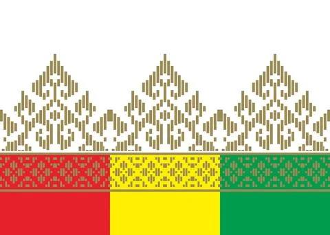 Traditional batik pattern vector ornament. Illustrazione stock