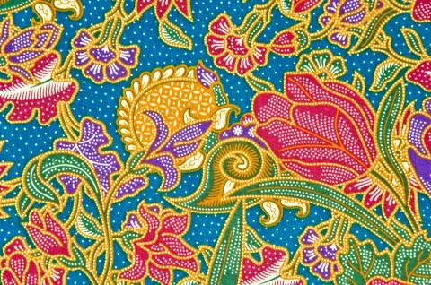 Traditional batik sarong pattern background 스톡 사진