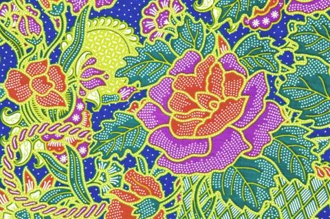 Traditional batik sarong pattern. Foto stock