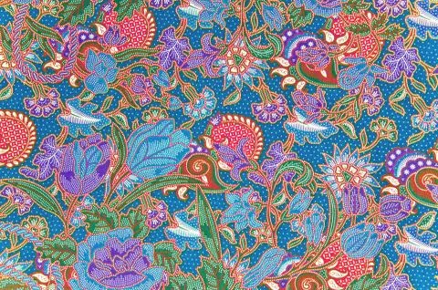 Traditional batik sarong pattern. Stock Photos