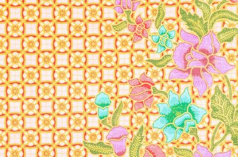 Traditional batik sarong pattern. 스톡 사진
