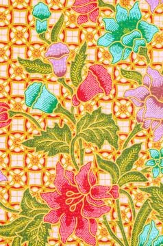 Traditional batik sarong pattern. 스톡 사진