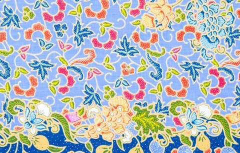 Traditional batik sarong pattern. Stock Photos