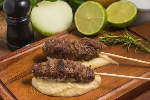 Traditional Beef Kafta Stock-Fotos