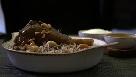 Traditional Biryani Dinner Stock Footage 319951520