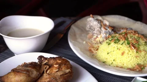 Traditional Biryani Meal Stock Footage 319950136
