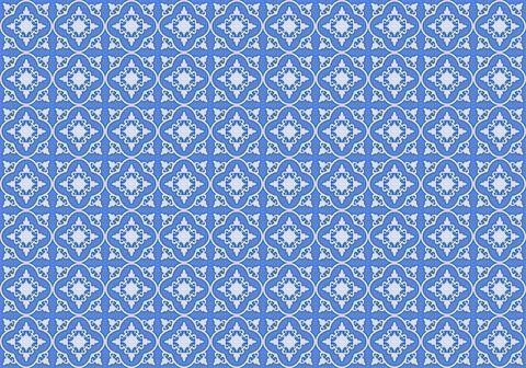 Traditional blue and white pattern Stock Illustration