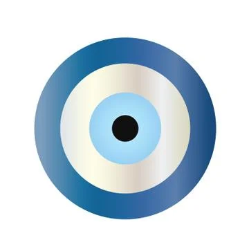 Traditional blue evil eye vector Stock Illustration