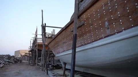 Traditional Boat Construction Stock Footage 319952212