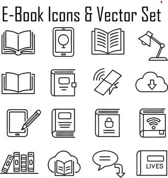 Traditional Book Bundle Icon Stock Illustration