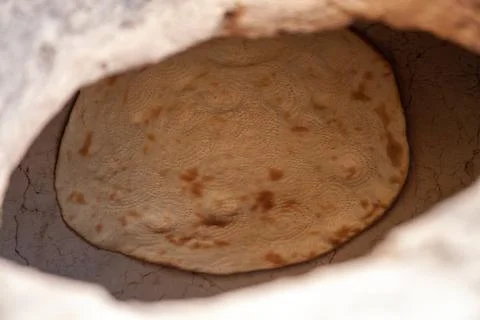 Traditional bread and its making process Stockfoto's