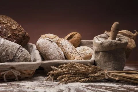 Traditional bread Stock Photos