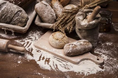 Traditional bread Stock Photos