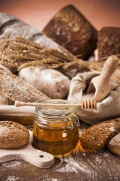 Traditional bread Stock Photos