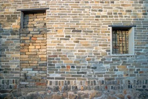Traditional bricks wall Foto stock