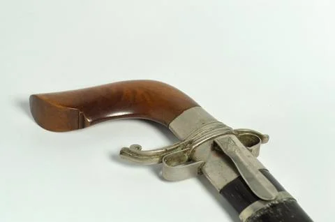 Traditional Bugis Gecong dagger Stock Photos
