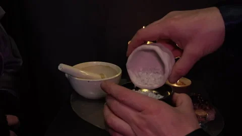 Traditional Candle Making Process Using Historical Methods Stock Footage 346656228