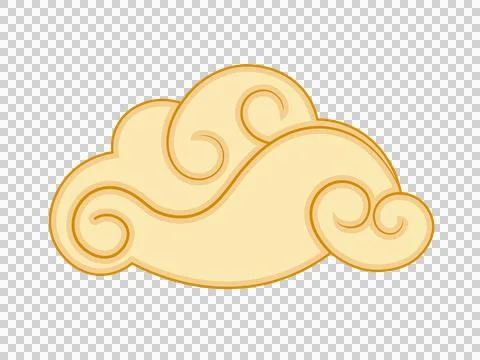 Traditional Chinese auspicious cloud pattern Illustrazione stock