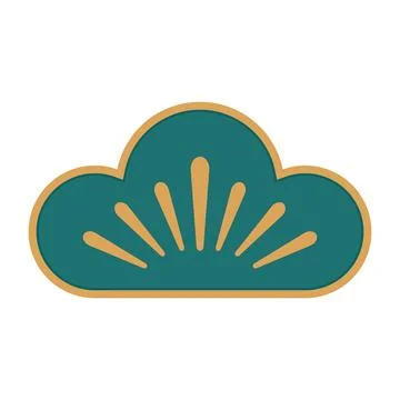 Traditional Chinese Cloud Ornament Vector Illustration Stock Illustration