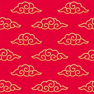 Traditional Chinese cloud pattern Stock Illustration