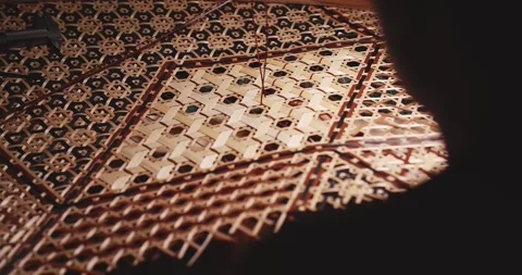 Traditional Chinese craftsmanship, bamboo weaving, intangible cultural heritage Stock Footage 250064553