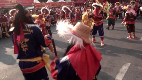 Traditional Chinese dance performances . Stock Footage 297588030
