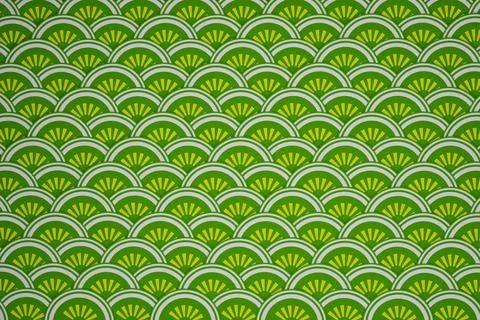 Traditional chinese fish scale  pattern background 3D render. Stock Illustration