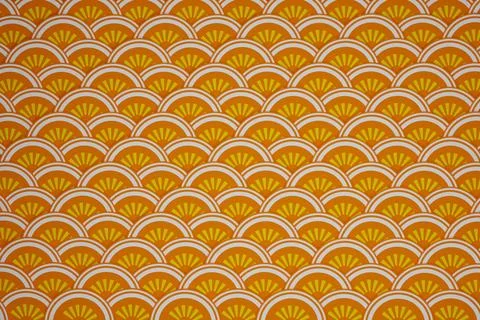 Traditional chinese fish scale  pattern background 3D render. Stock Illustration