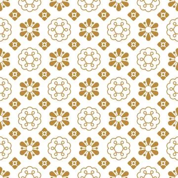 Traditional chinese vector seamless patterns for new year greeting card. Stock Illustration