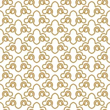 Traditional chinese vector seamless patterns for new year greeting card. Illustrazione stock